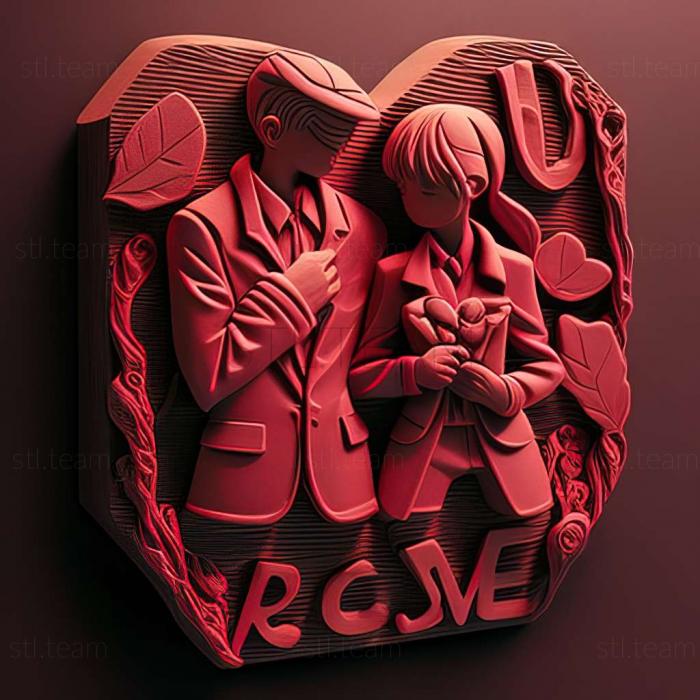 3D модель Detective Conan A Love Message в малиновом аниме (STL)